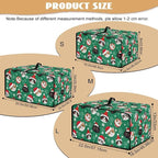 Christmas Decorations Countertop Convection Oven Cover Dust-Proof Toaster Oven Cover with Pockets, Countertop Convection Oven Protector, L, Christmas Hat Cat Paw Snowflake Green