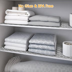 Shelf and Drawer Liner for Kitchen Cabinets Non-Adhesive, Strong Grip Non-Slip Thickened Cabinet Liners for Shelves, Waterproof Mats for Dresser Cupboard, Gray, 17 in x 10 Feet