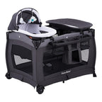 Pamo Babe Portable Playpen Foldable Playard for Baby and Toddler Mattress, Changing Table for Newborn Portable Playard