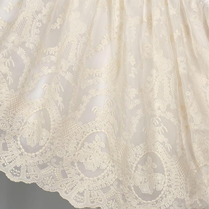 Cameo Lace Luxury Washable Polyester Bedding | Vintage | Pearl Scroll Leaf Quilting | Set of Nine: Cal King Bedspread, 2 King Shams, 2 European Pillows and 2 European Shams, Square and Round Pillows